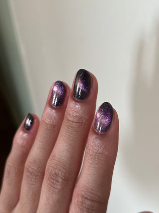 Image provided for Bee's Knees by a paid swatcher featuring the nail polish " Death is its Own Kind of Rebirth "