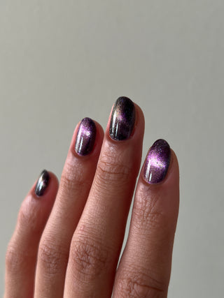 Image provided for Bee's Knees by a paid swatcher featuring the nail polish " Death is its Own Kind of Rebirth "