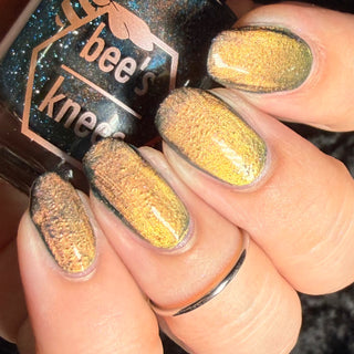 Image provided for Bee's Knees by a paid swatcher featuring the nail polish " Circle with Me "