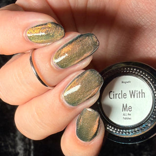 Image provided for Bee's Knees by a paid swatcher featuring the nail polish " Circle with Me "