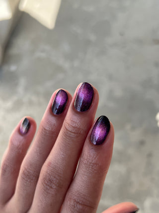 Image provided for Bee's Knees by a paid swatcher featuring the nail polish " Have Care for My Virtue "