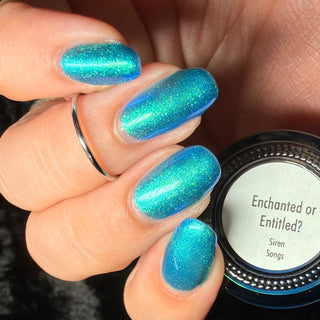 Image provided for Bee's Knees by a paid swatcher featuring the nail polish " Enchanted or Entitled? "