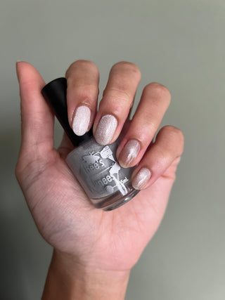 Image provided for Bee's Knees by a paid swatcher featuring the nail polish " And Yet "
