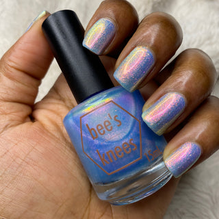 Image provided for Bee's Knees by a paid swatcher featuring the nail polish " They Would Know My Name One Day "