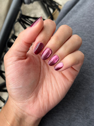 Image provided for Bee's Knees by a paid swatcher featuring the nail polish " I'm Prettier Than that Bitch Ever Was "