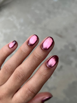 Image provided for Bee's Knees by a paid swatcher featuring the nail polish " I'm Prettier Than that Bitch Ever Was "