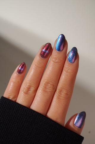 Image provided for Bee's Knees by a paid swatcher featuring the nail polish " Take Me with You "