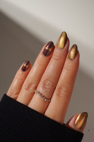 Image provided for Bee's Knees by a paid swatcher featuring the nail polish " We can Both be Human "