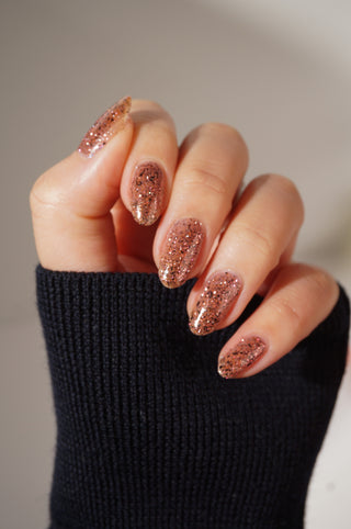 Image provided for Bee's Knees by a paid swatcher featuring the nail polish " My Place was Never in this World "