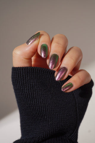 Image provided for Bee's Knees by a paid swatcher featuring the nail polish " I Would Demand a Companion "