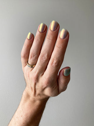 Image provided for Bee's Knees by a paid swatcher featuring the nail polish " They Would Know My Name One Day "