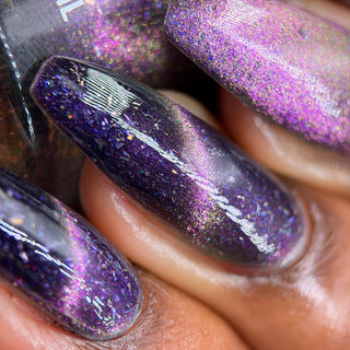Image provided for Bee's Knees by a paid swatcher featuring the nail polish " Death is its Own Kind of Rebirth "