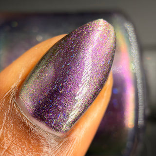 Image provided for Bee's Knees by a paid swatcher featuring the nail polish " Death is its Own Kind of Rebirth "