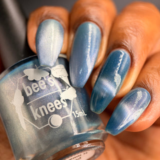 Image provided for Bee's Knees by a paid swatcher featuring the nail polish " Your Dream is at an End "
