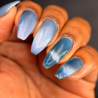Image provided for Bee's Knees by a paid swatcher featuring the nail polish " Your Dream is at an End "