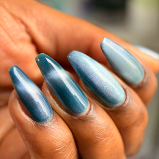 Image provided for Bee's Knees by a paid swatcher featuring the nail polish " Your Dream is at an End "