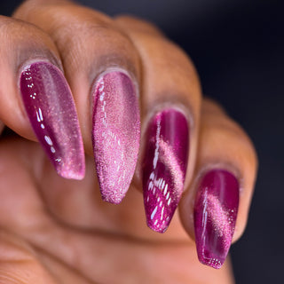 Image provided for Bee's Knees by a paid swatcher featuring the nail polish " I'm Prettier Than that Bitch Ever Was "