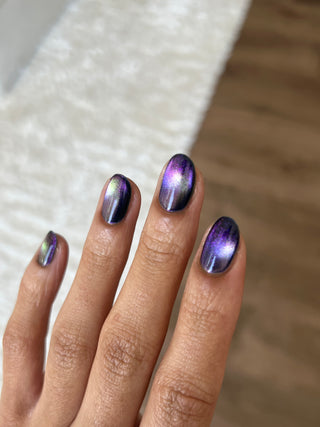 Image provided for Bee's Knees by a paid swatcher featuring the nail polish " Soon You Will Not Have to Drown "