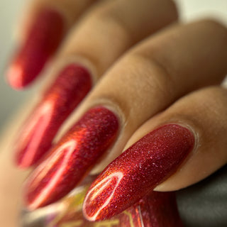 Image provided for Bee's Knees by a paid swatcher featuring the nail polish " Happy Hunting "