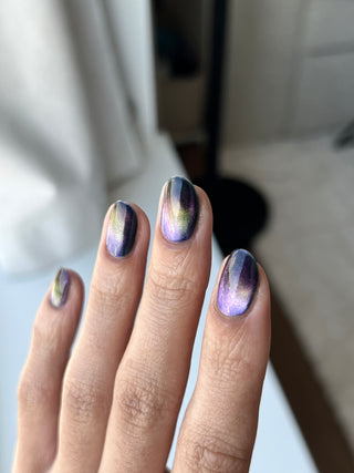 Image provided for Bee's Knees by a paid swatcher featuring the nail polish " Soon You Will Not Have to Drown "