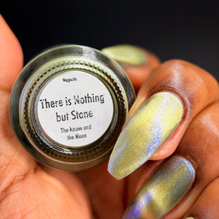 Image provided for Bee's Knees by a paid swatcher featuring the nail polish " There is Nothing But Stone "