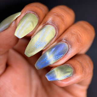 Image provided for Bee's Knees by a paid swatcher featuring the nail polish " There is Nothing But Stone "