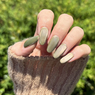 Image provided for Bee's Knees by a paid swatcher featuring the nail polish " Happy Tuesday "