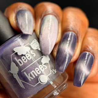 Image provided for Bee's Knees by a paid swatcher featuring the nail polish " Bartholomew "