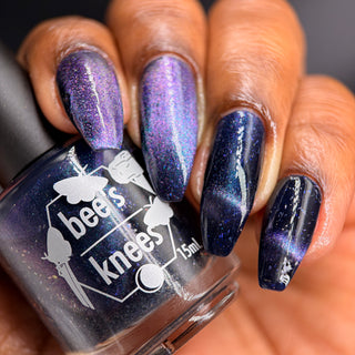 Image provided for Bee's Knees by a paid swatcher featuring the nail polish " The Body Remembers "