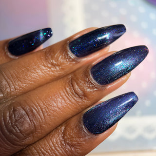 Image provided for Bee's Knees by a paid swatcher featuring the nail polish " The Body Remembers "