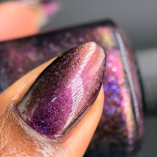 Image provided for Bee's Knees by a paid swatcher featuring the nail polish " Have Care for My Virtue "