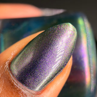 Image provided for Bee's Knees by a paid swatcher featuring the nail polish " Soon You Will Not Have to Drown "