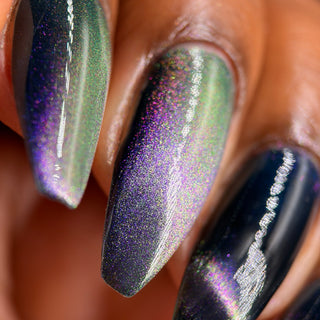 Image provided for Bee's Knees by a paid swatcher featuring the nail polish " Soon You Will Not Have to Drown "