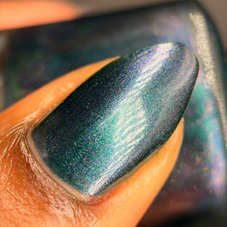 Image provided for Bee's Knees by a paid swatcher featuring the nail polish " Even Death Bears its Flowers "