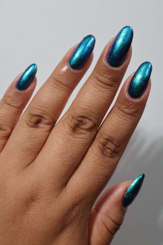 Image provided for Bee's Knees by a paid swatcher featuring the nail polish " Where Am I? "