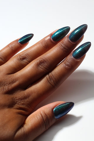 Image provided for Bee's Knees by a paid swatcher featuring the nail polish " Clarity "