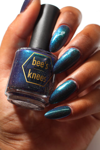 Image provided for Bee's Knees by a paid swatcher featuring the nail polish " Clarity "