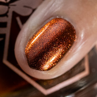 Image provided for Bee's Knees by a paid swatcher featuring the nail polish " The Crown Prince "