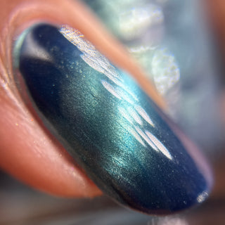 Image provided for Bee's Knees by a paid swatcher featuring the nail polish " I'm Tired of Starving "