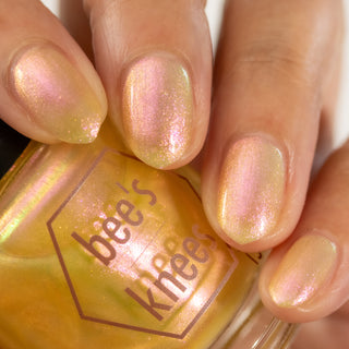 Image provided for Bee's Knees by a paid swatcher featuring the nail polish " Truth "