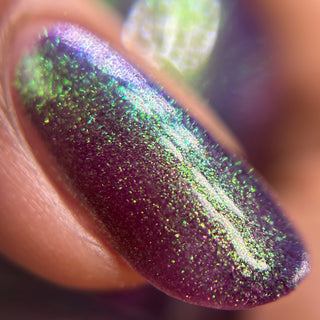 Image provided for Bee's Knees by a paid swatcher featuring the nail polish " Will Self-destruct For Likes "