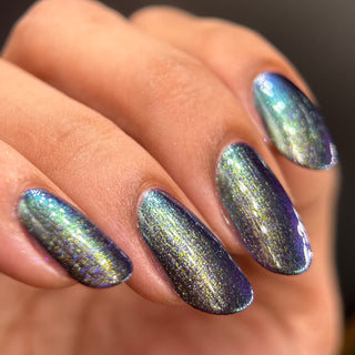 Image provided for Bee's Knees by a paid swatcher featuring the nail polish " An Insane F🦑cking Tentacle Sanctuary "