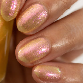 Image provided for Bee's Knees by a paid swatcher featuring the nail polish " Truth "