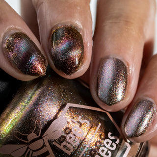 Image provided for Bee's Knees by a paid swatcher featuring the nail polish " That Goes Without Saying "
