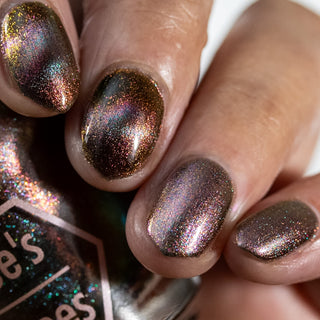 Image provided for Bee's Knees by a paid swatcher featuring the nail polish " That Goes Without Saying "