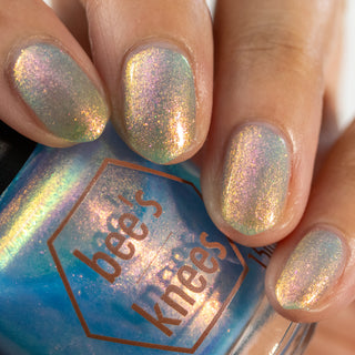 Image provided for Bee's Knees by a paid swatcher featuring the nail polish " They Would Know My Name One Day "