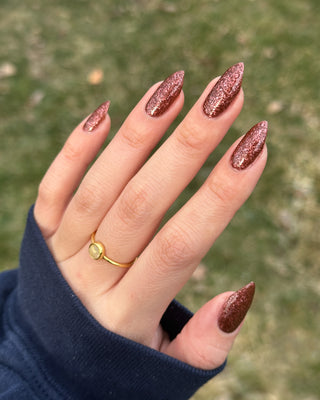 Image provided for Bee's Knees by a paid swatcher featuring the nail polish " The Narrow Limits of Academia "