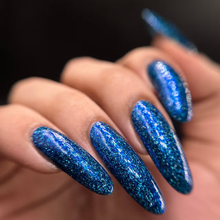 Image provided for Bee's Knees by a paid swatcher featuring the nail polish " Game Playing Deviant "