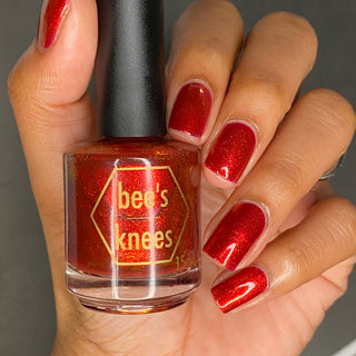 Image provided for Bee's Knees by a paid swatcher featuring the nail polish " Lies Are Comforting "