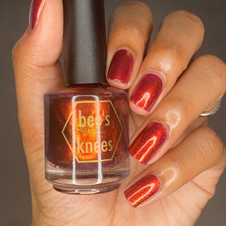 Image provided for Bee's Knees by a paid swatcher featuring the nail polish " I Was Almost a Pancake "